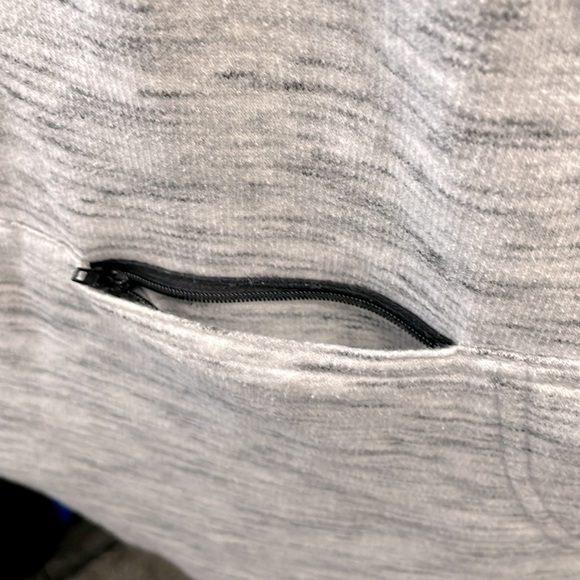 Burnside Space Dyed Pullover Hoodie w/hidden zipper pocket - Heather Grey - Med - Picture 6 of 8